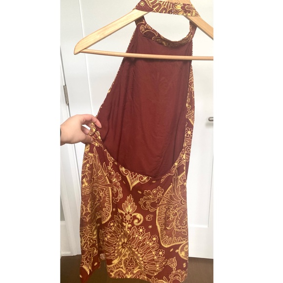 Urban Outfitters Highneck Backless Boho Minidress - Picture 2 of 3